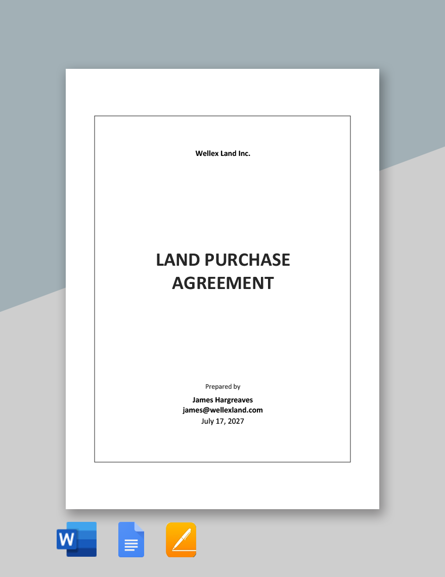 Printable Blank Land Contract