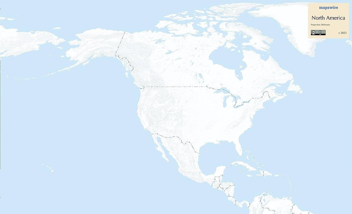 Free Maps Of North America Mapswire