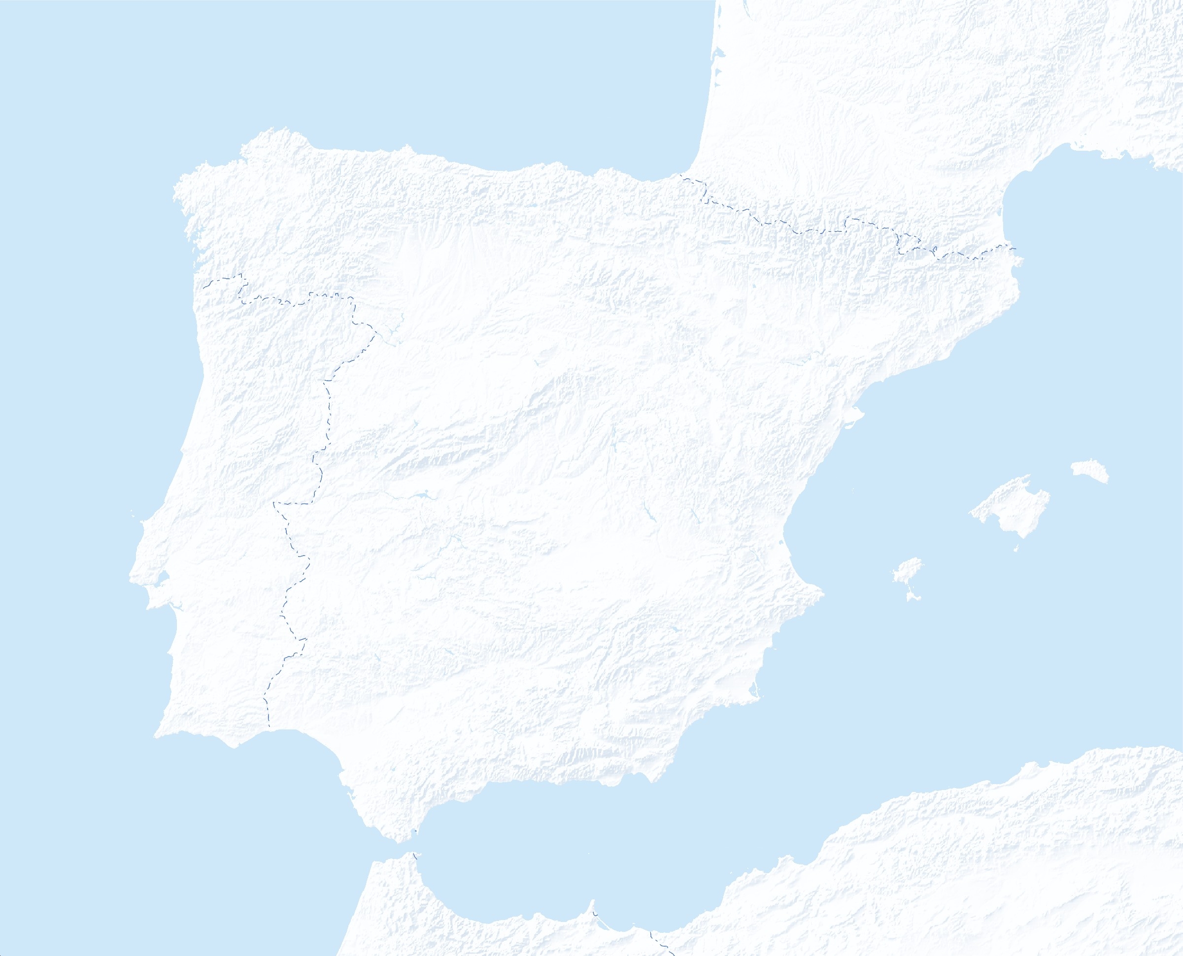 Blank Printable Map Of Spain
