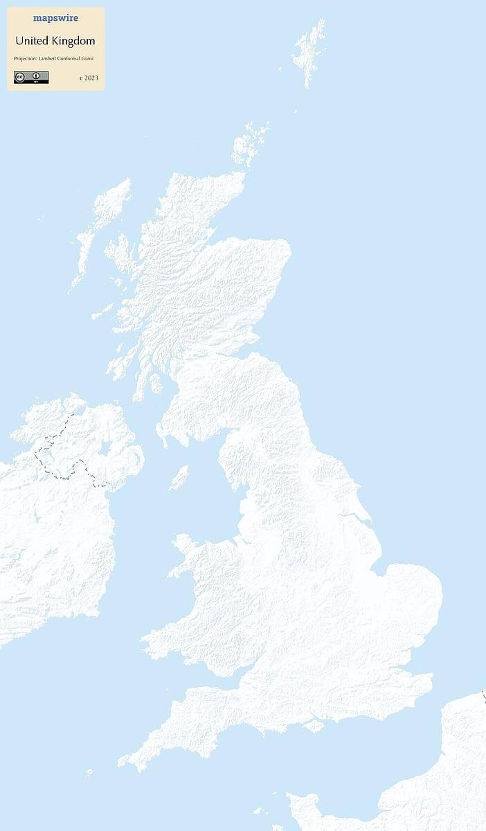 Map Of England Blank Printable