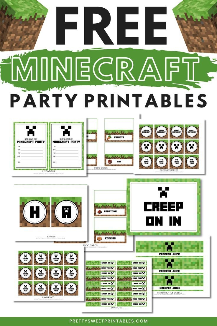 Blank Minecraft Printables