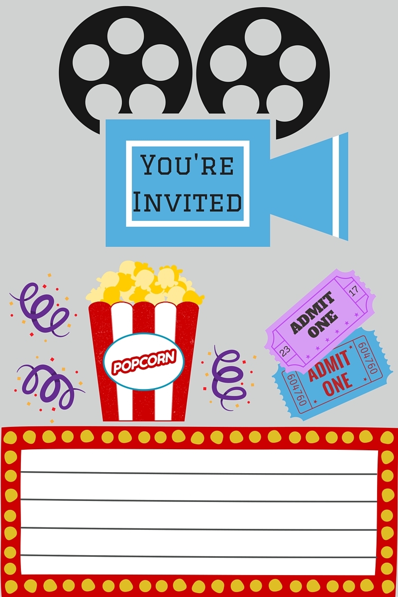 Free Movie Night Invitation Template