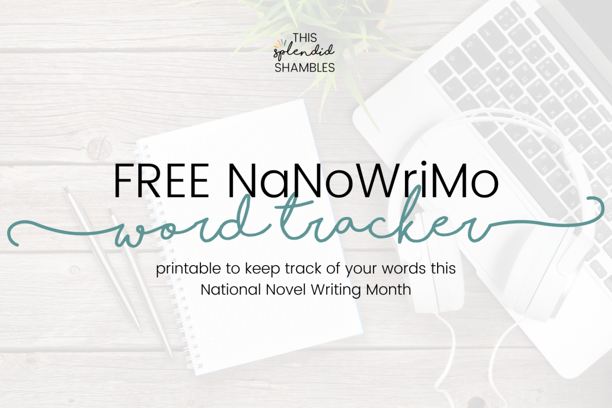 Free NaNoWriMo Word Tracker Printable Download