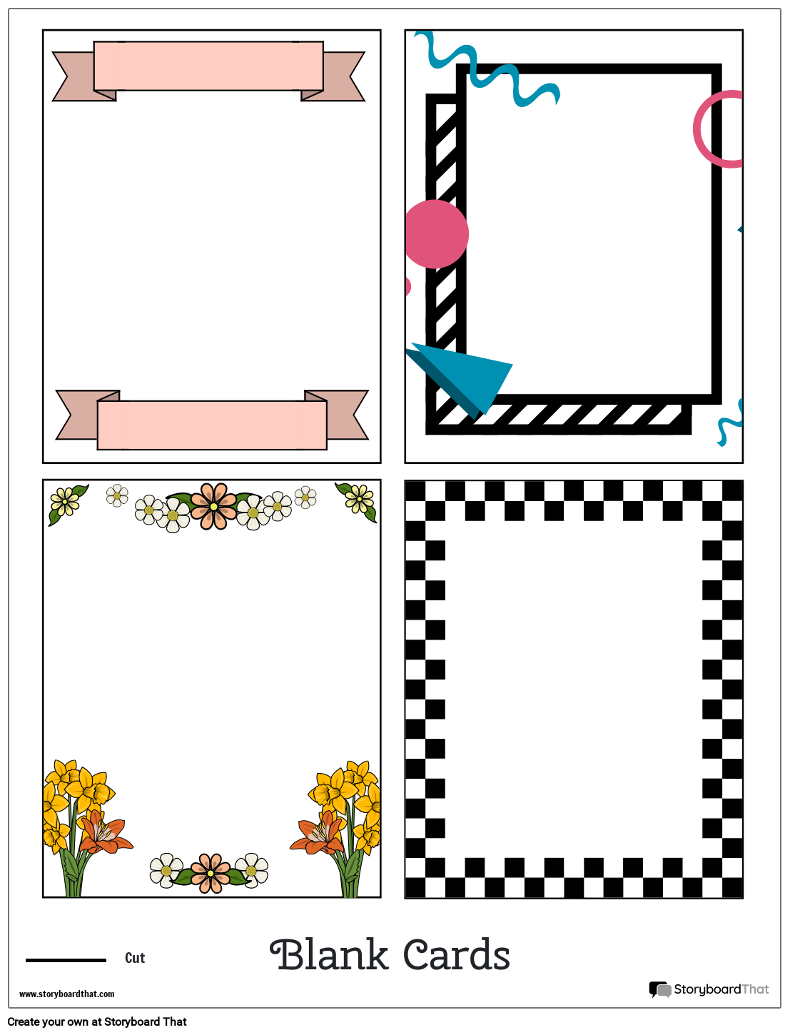 Free Printable Card Templates Blank
