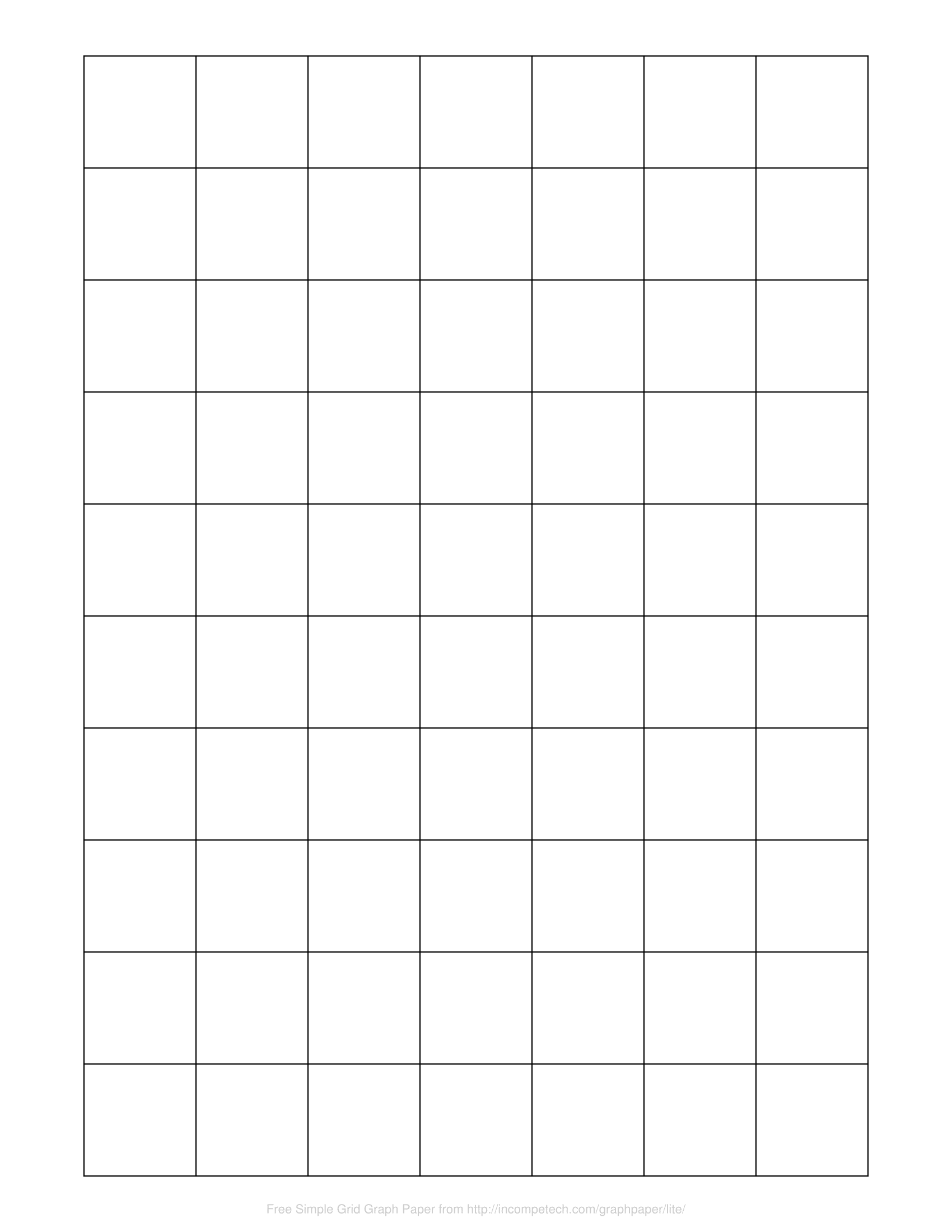 Printable Blank Grid Paper