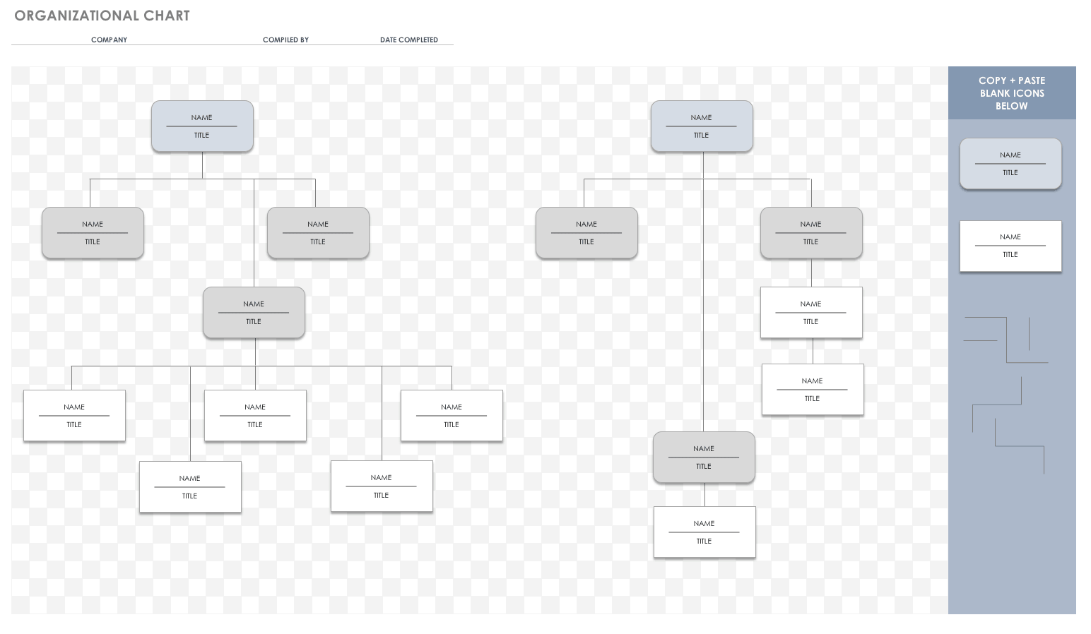 Free Org Chart Templates For Excel Smartsheet