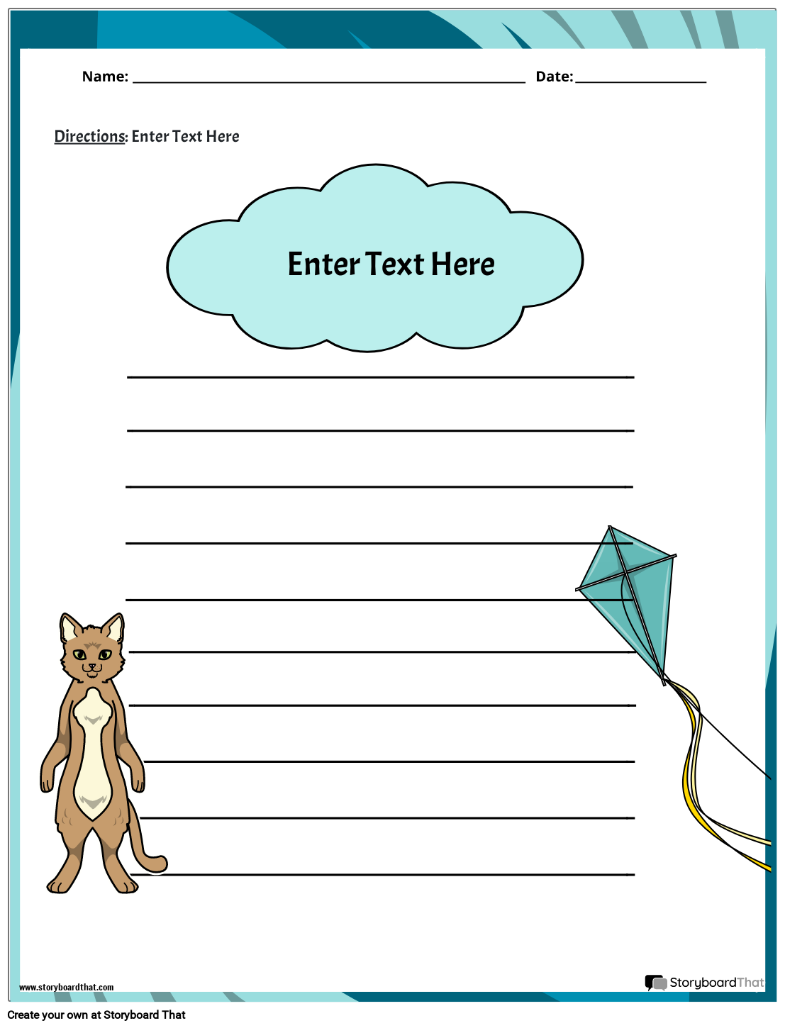 Free Poetry Worksheets Storyboard That Templates