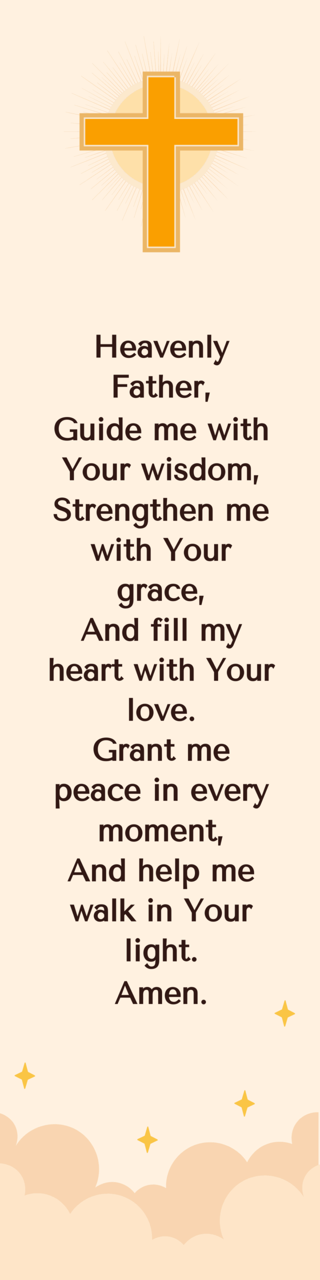 Free Prayer Bookmark Template To Edit Online