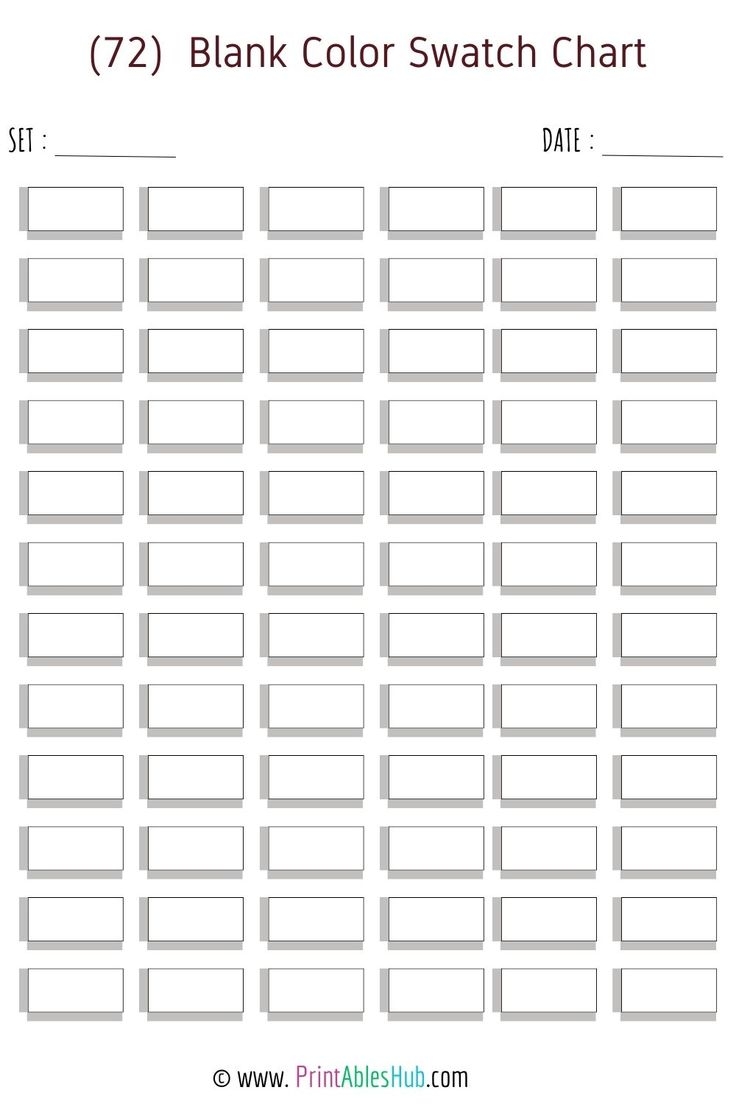 Free Printable 24 50 72 80 100 120 150 168 Blank Color 
