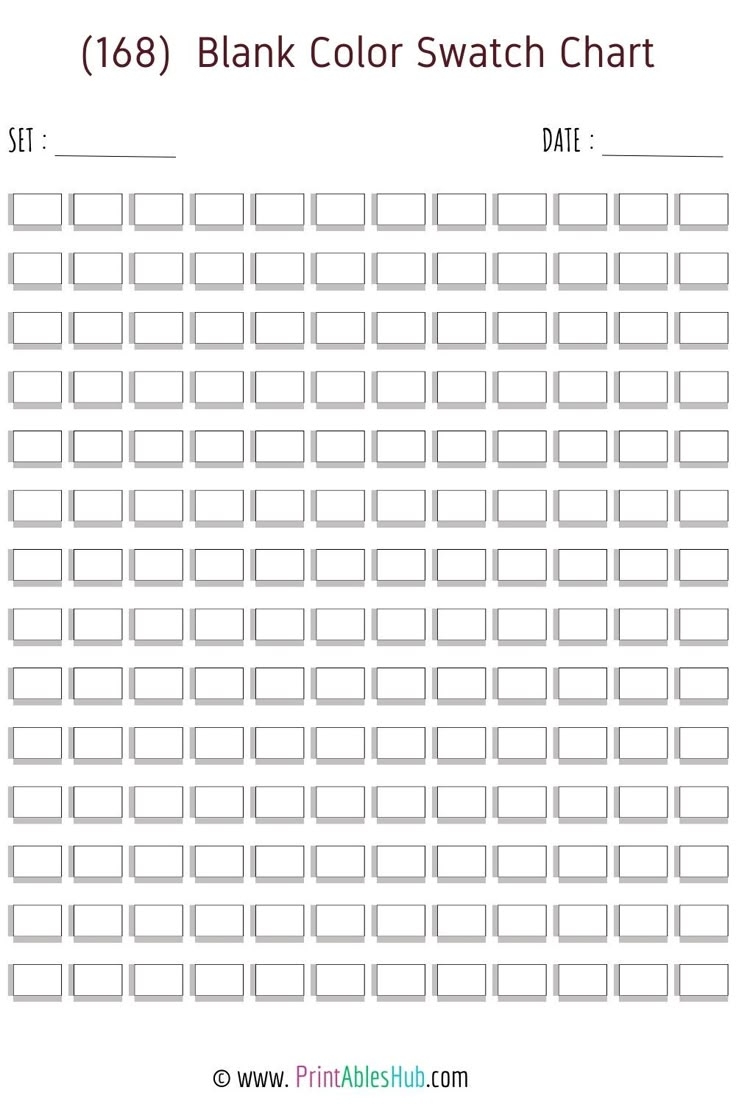Free Printable 24 50 72 80 100 120 150 168 Blank Color 