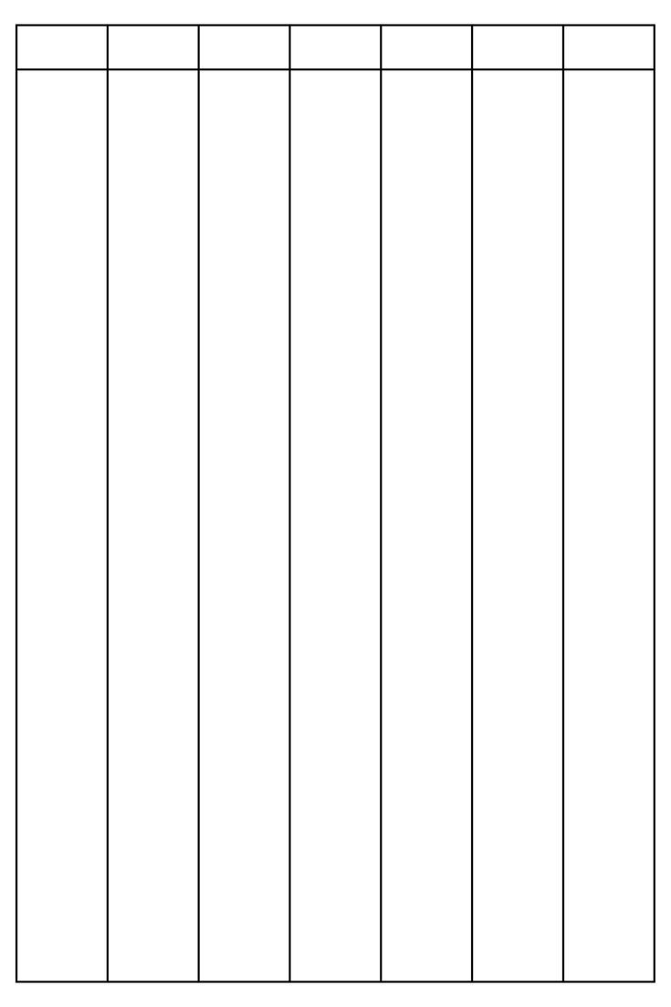 Free Printable Blank Table Paper
