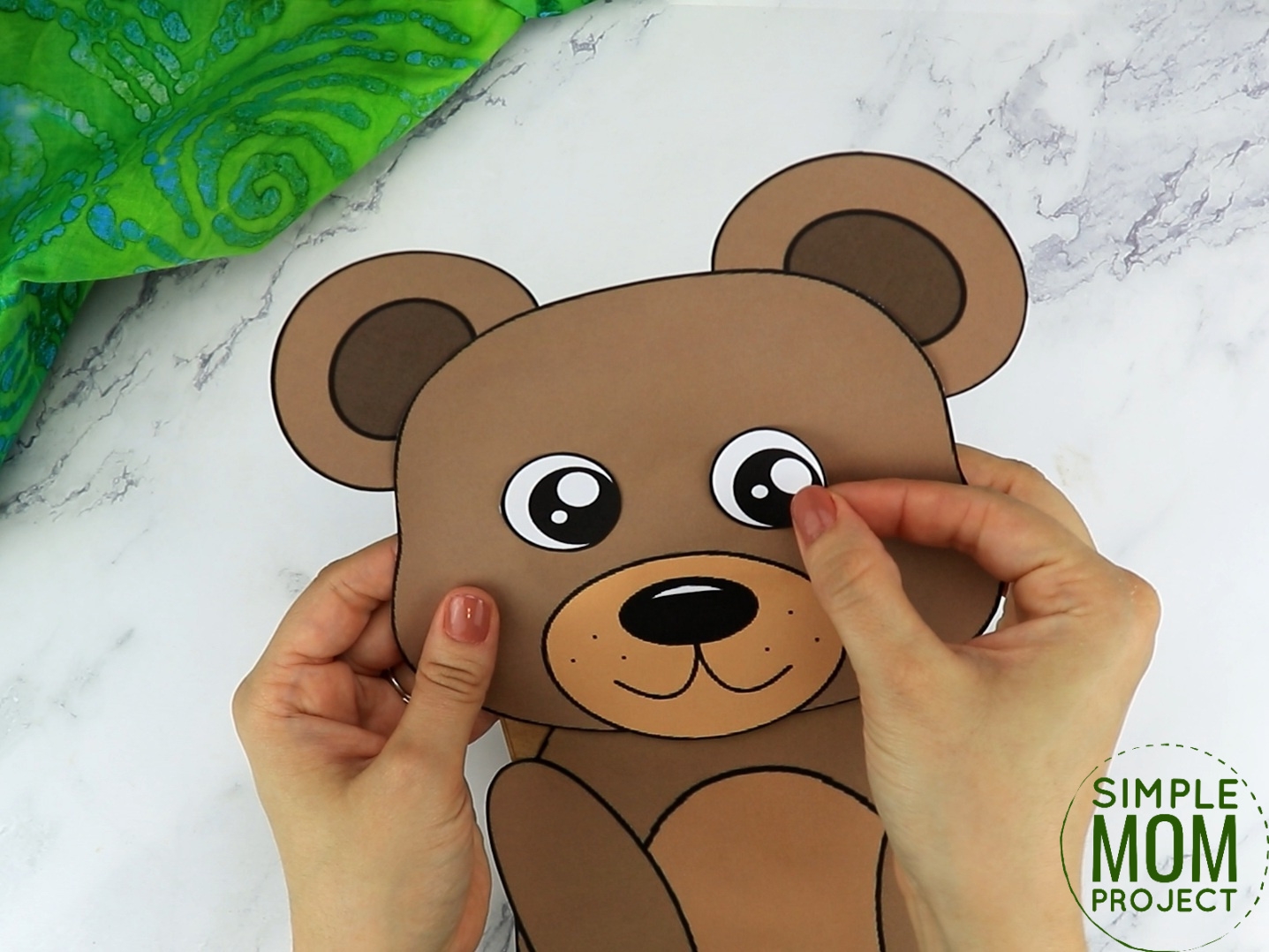 Printable Teddy Bear Blank Face