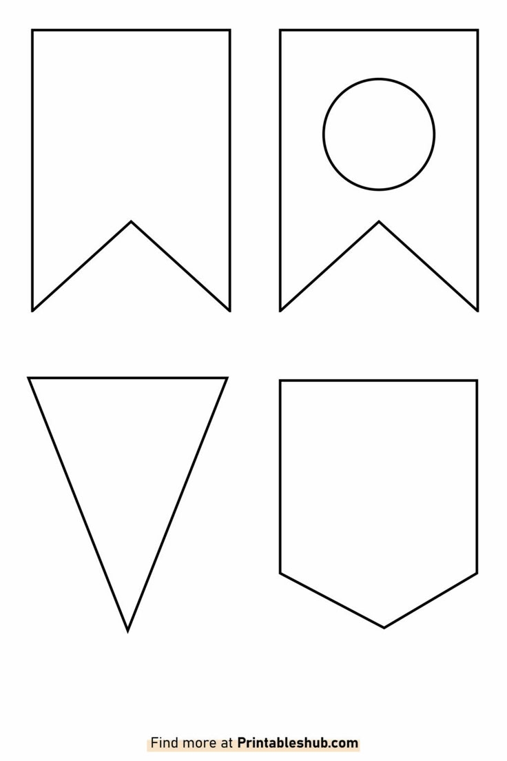 Pennant Blank Printable