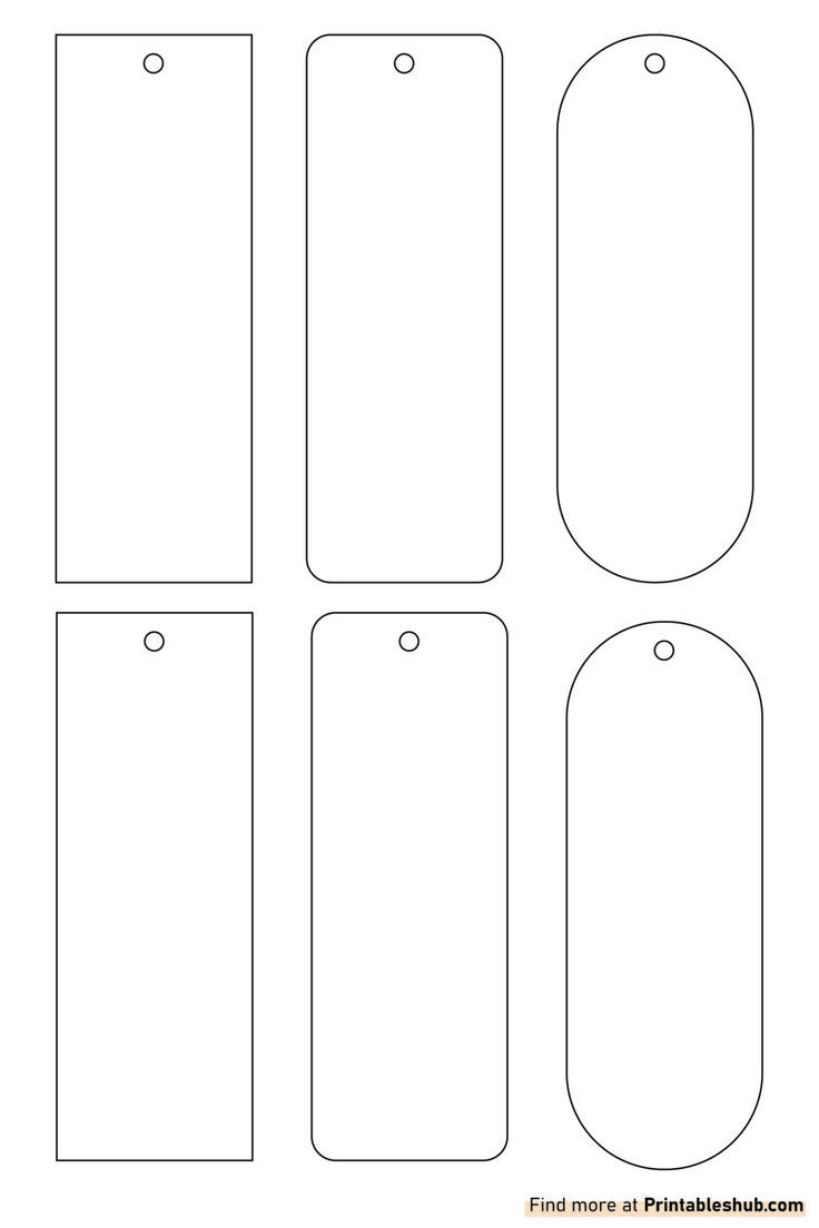 Blank Bookmark Printable