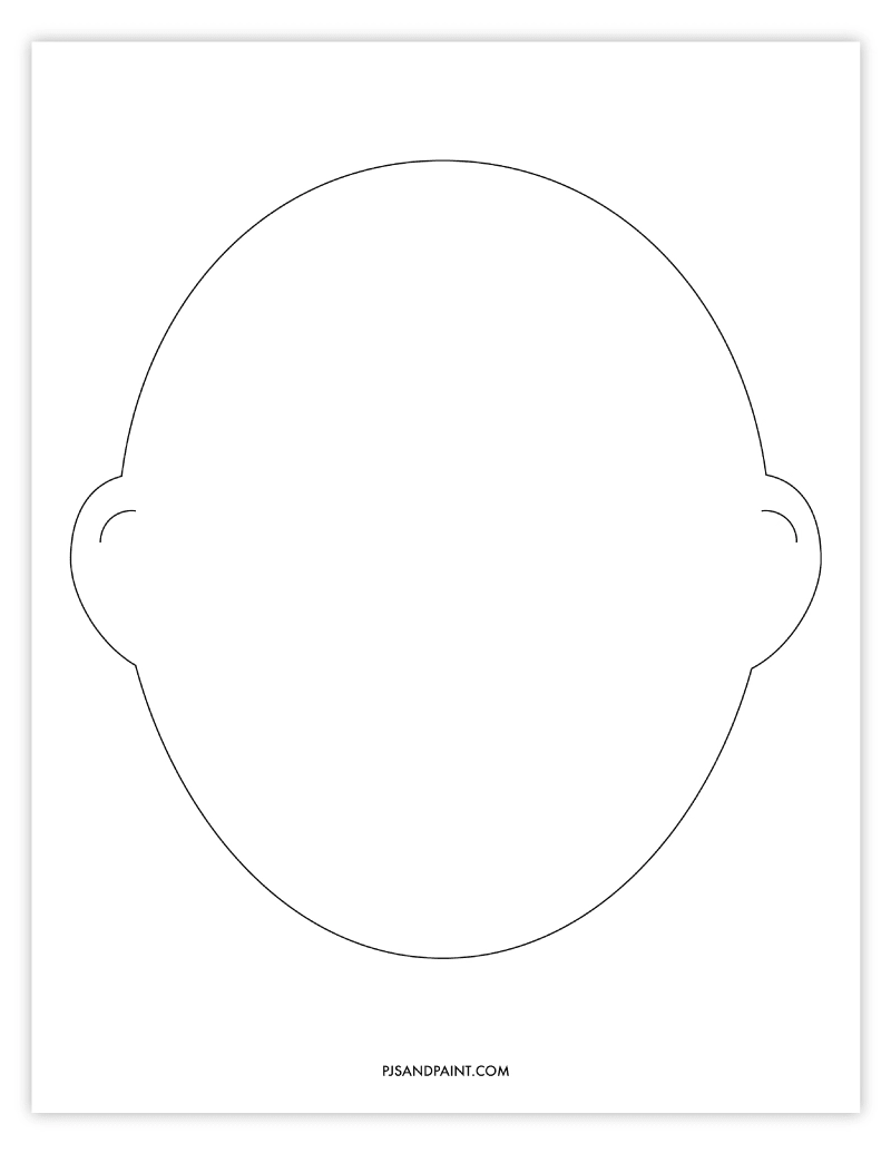 Free Printable Blank Full Mask