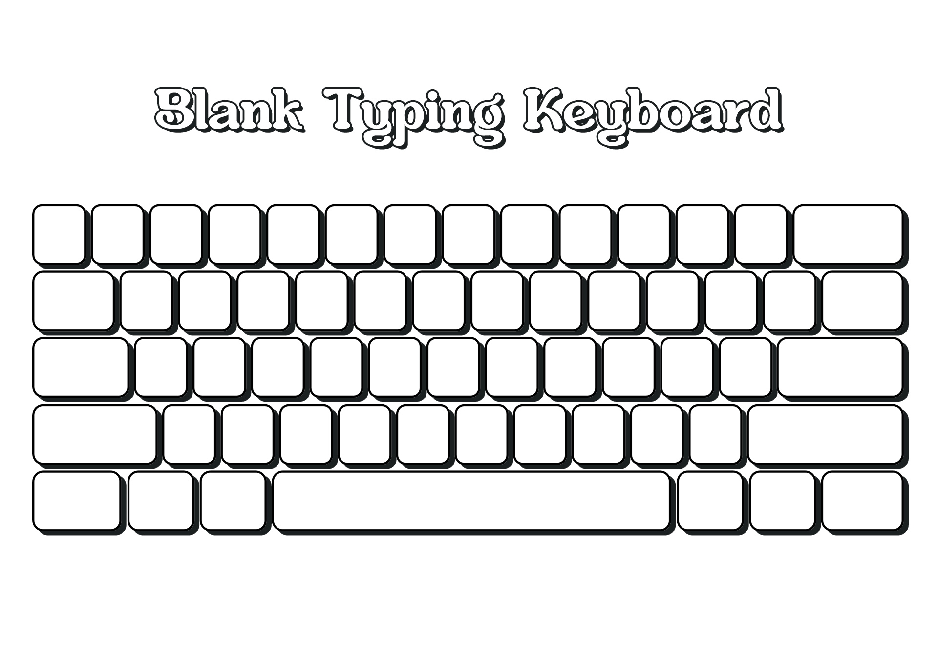 Free Printable Blank Keyboard Template Printable Tims Printables 