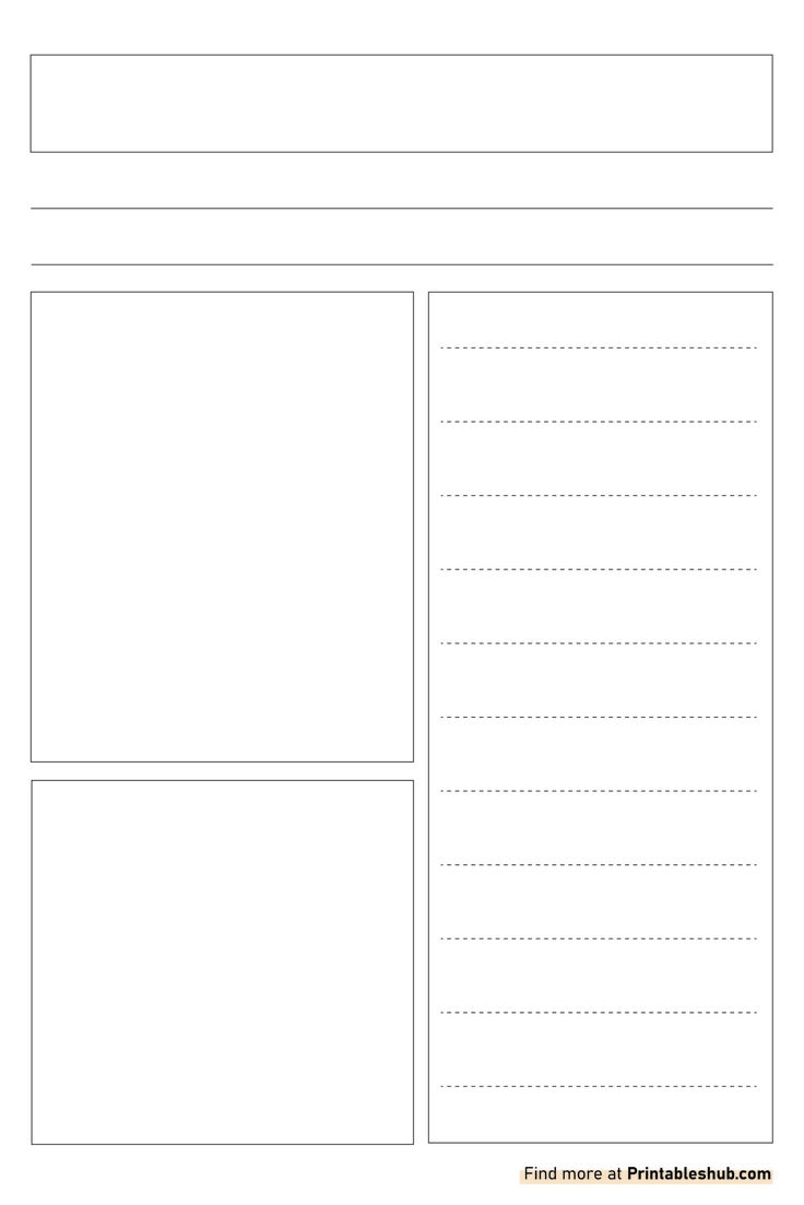 Free Printable Blank Newspaper Templates PDF Included 