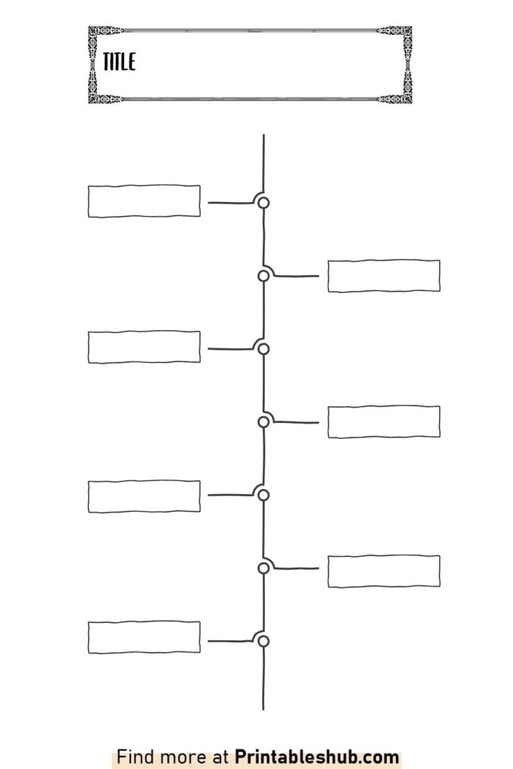 Free Printable Blank Timeline Templates PDF Included 
