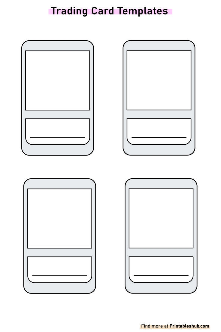 Printable Blank Trading Cards