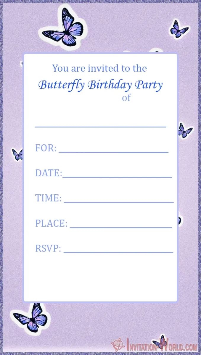 Printable Blank Invitations