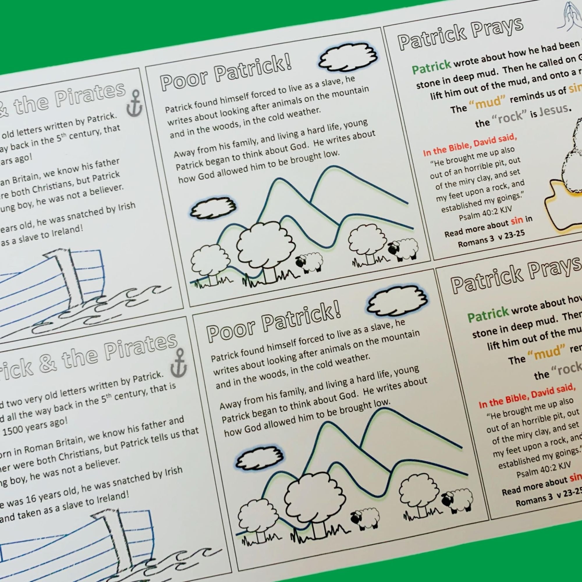 Free Printable Children s Bible Colouring Gospel Tracts KJV AV 