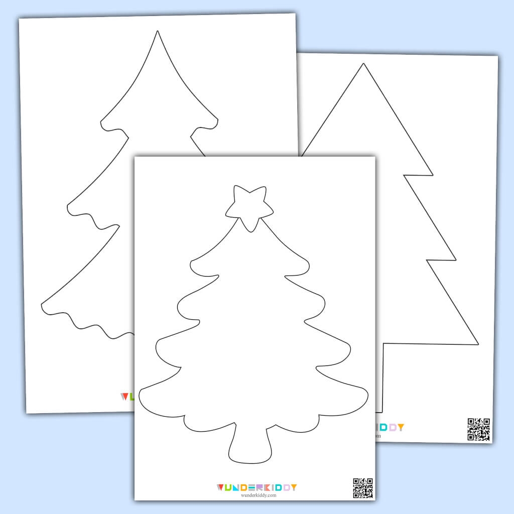 Blank Christmas Tree Printables