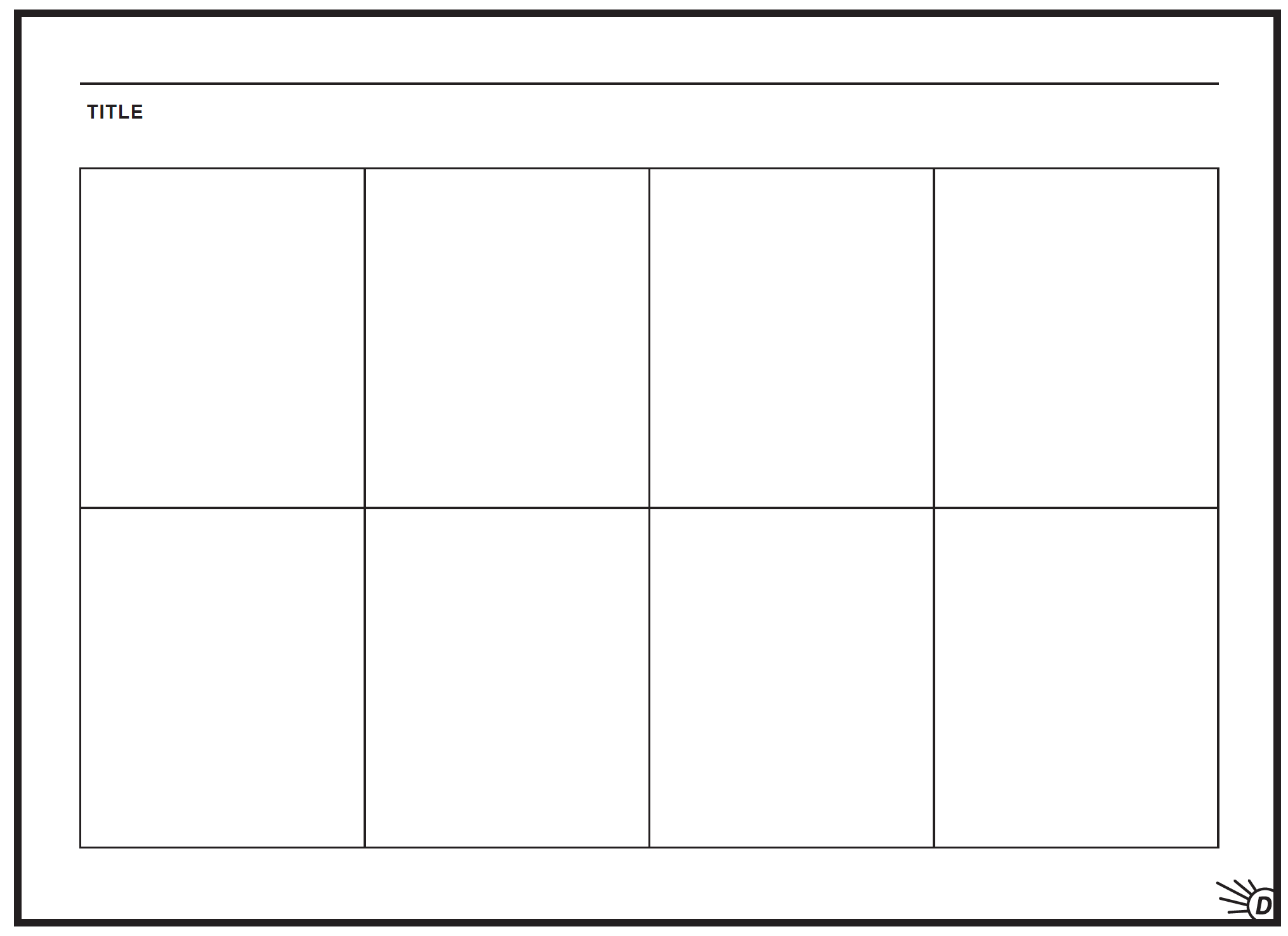 Blank Comic Strip Printable