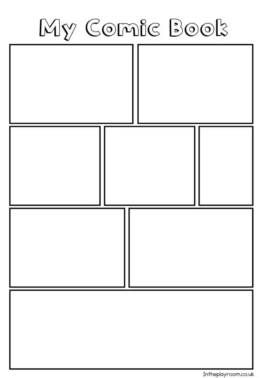 Printable Blank Comic Strip
