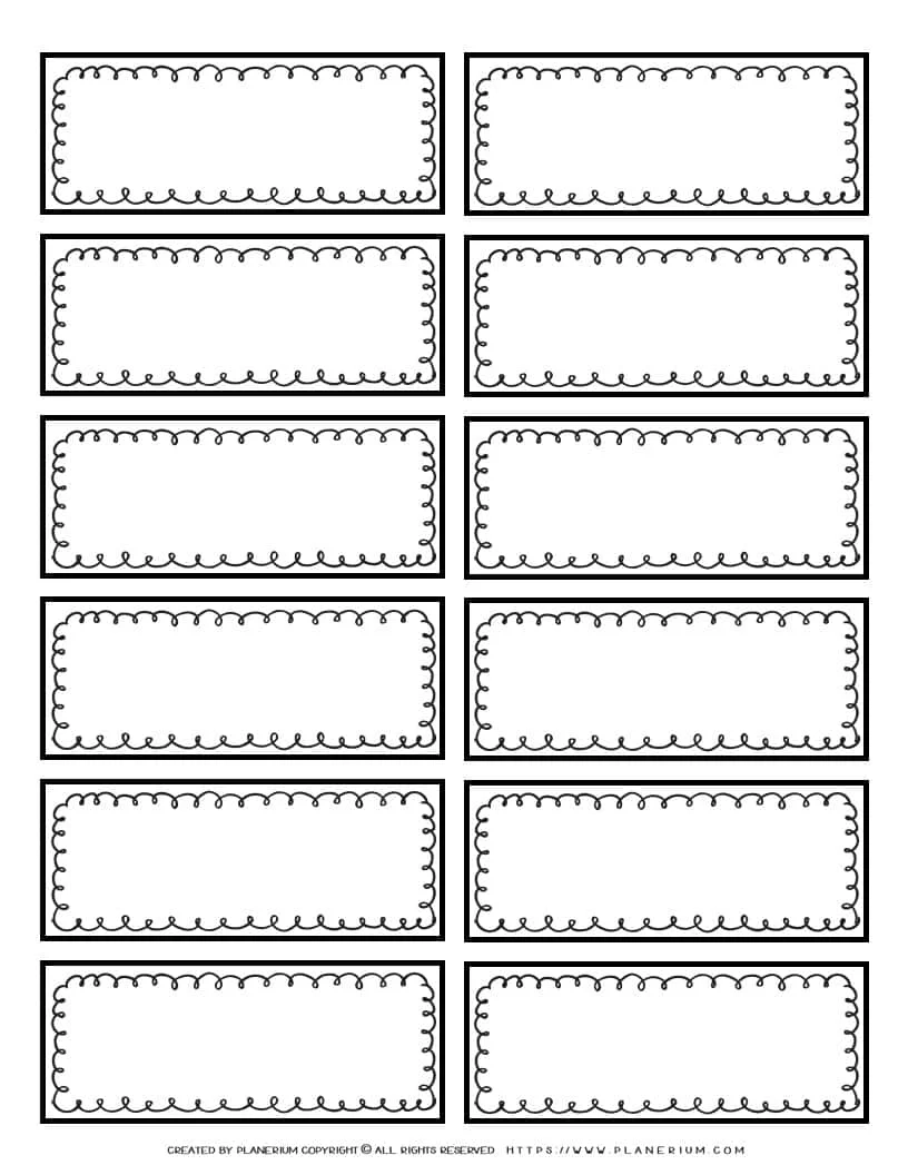 Printable Labels Blank Free