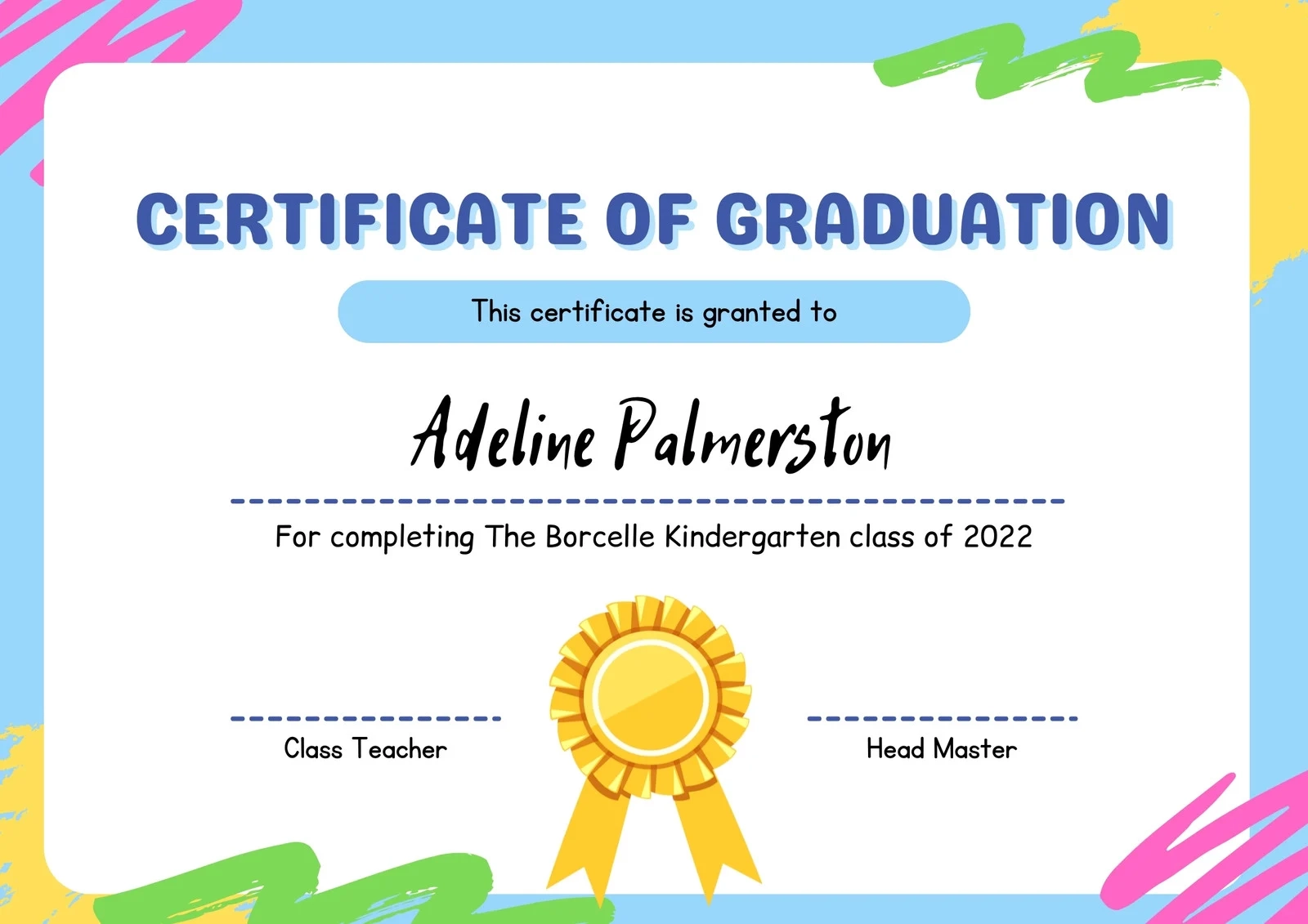 Printable Blank Certificates For Students
