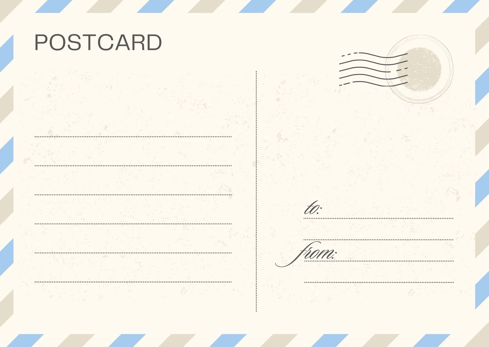 Free Printable Customizable Photo Postcard Templates Canva