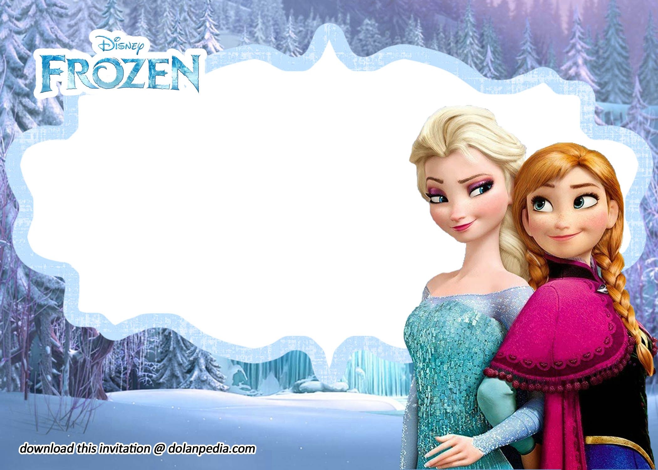 Free Printable Disney Frozen Invitation Templates
