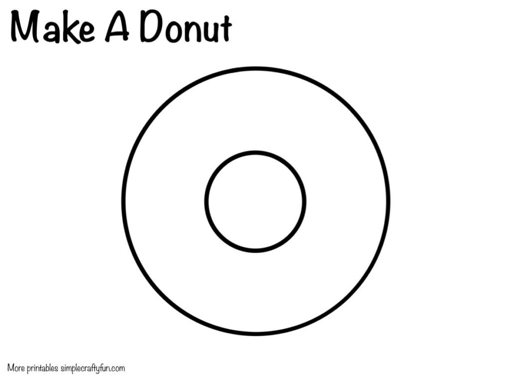 Free Printable Donut Craft Template 