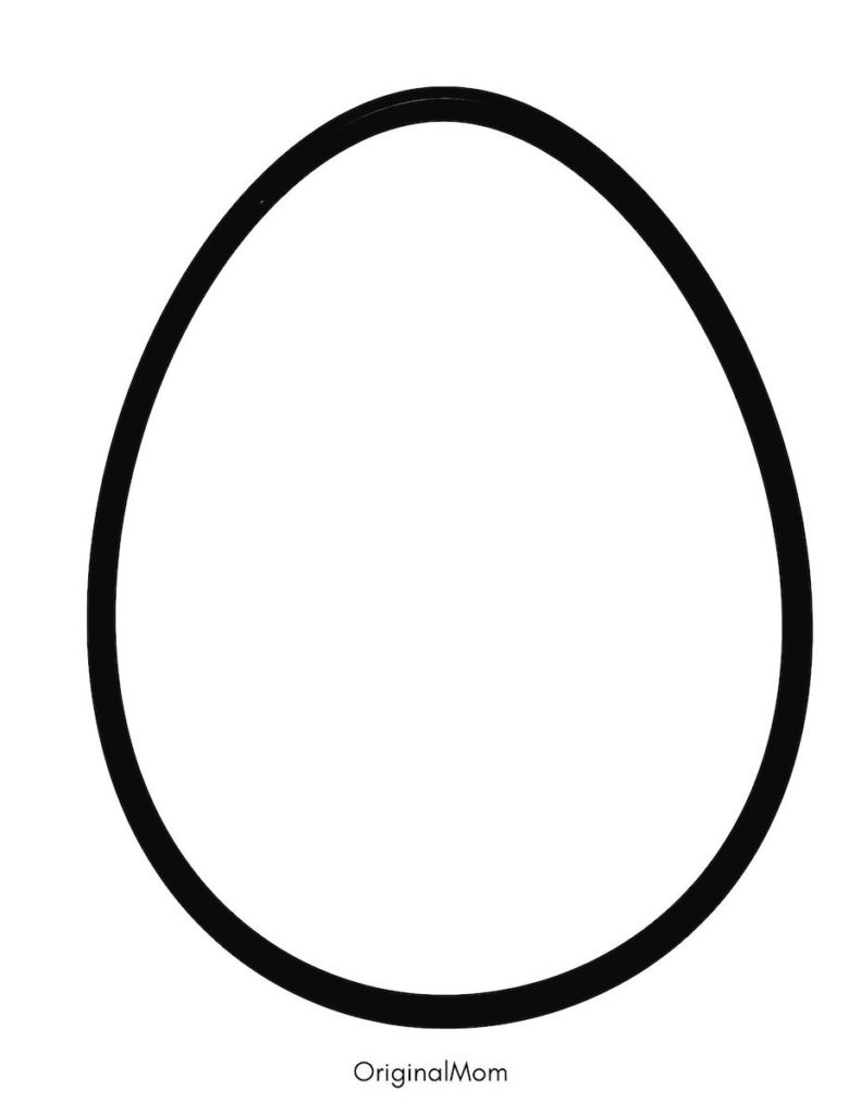 Free Printable Easter Egg Template OriginalMOM