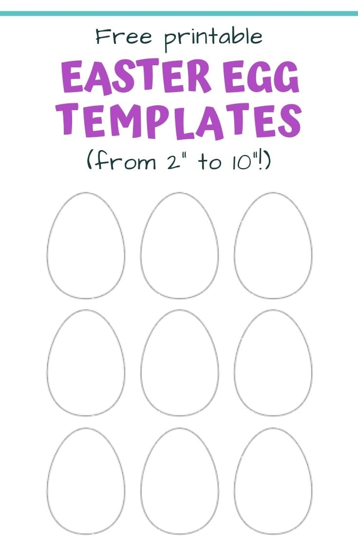 Printable Blank Easter Eggs