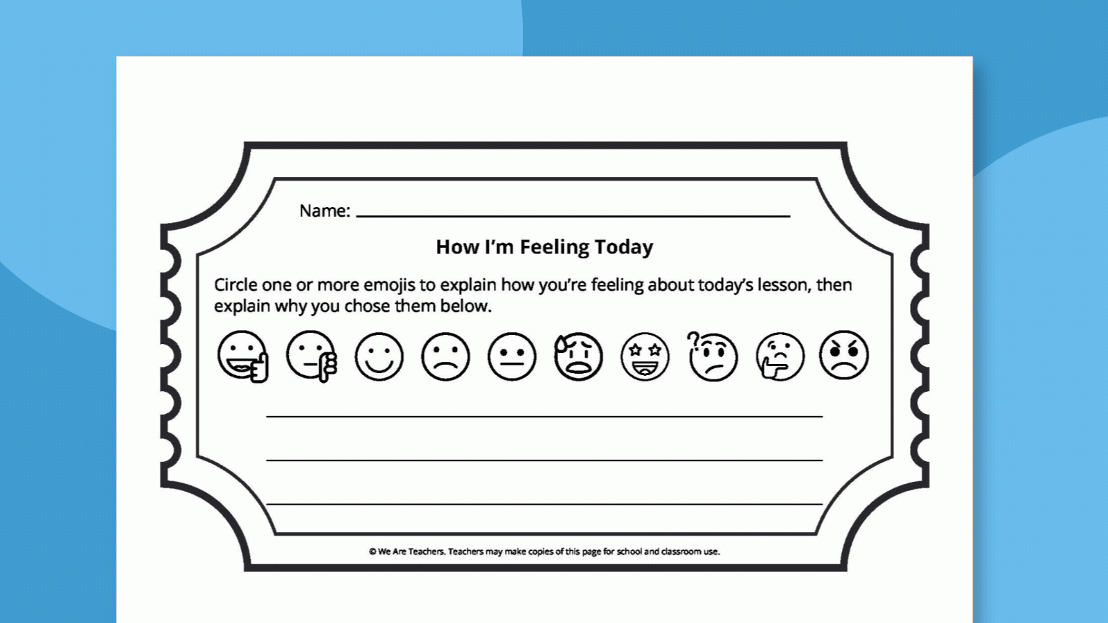 Blank Exit Slips Free Printable