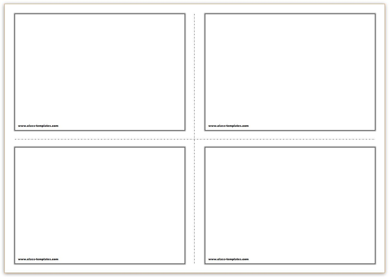 Blank Printable Card Template