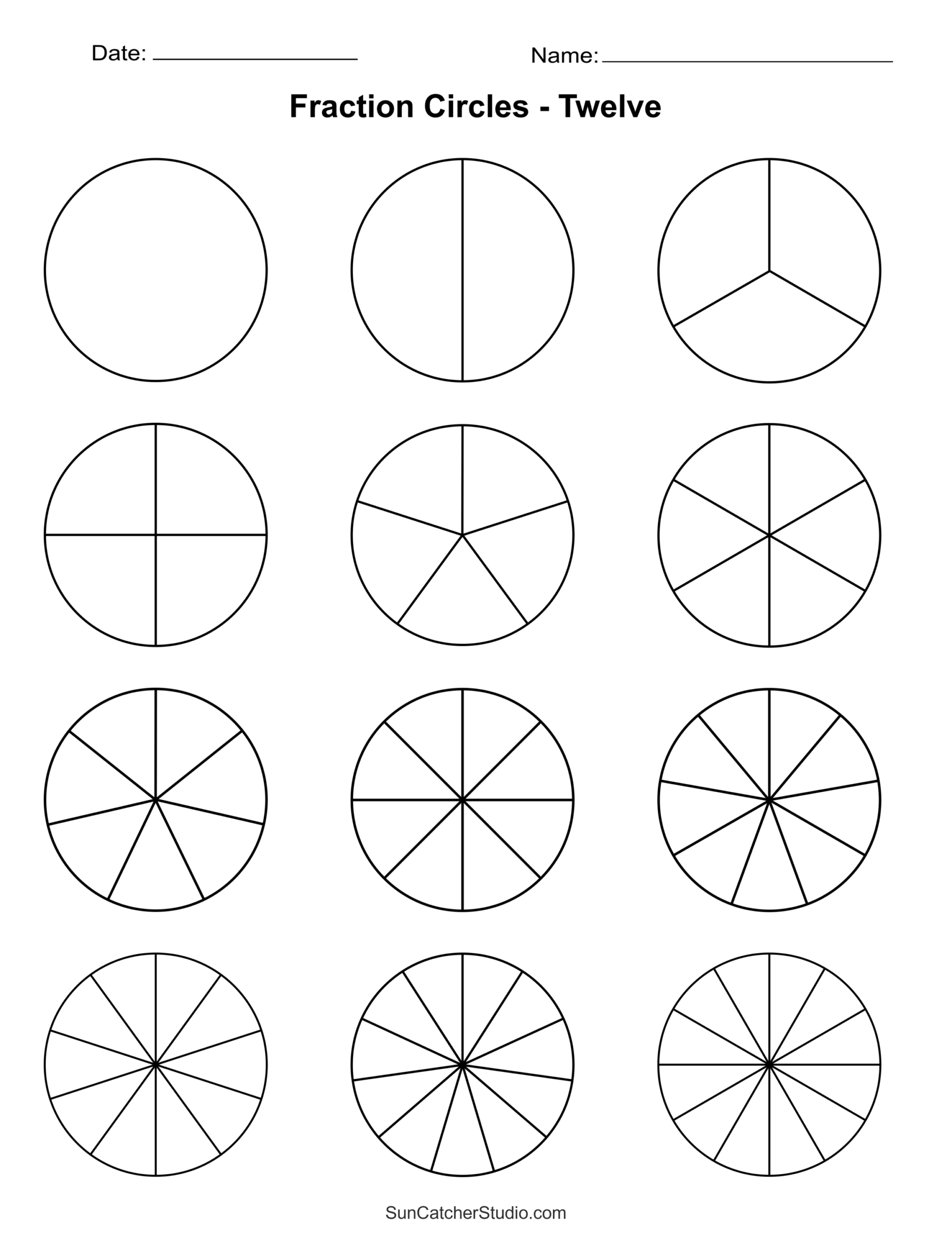 Free Printable Blank Circles