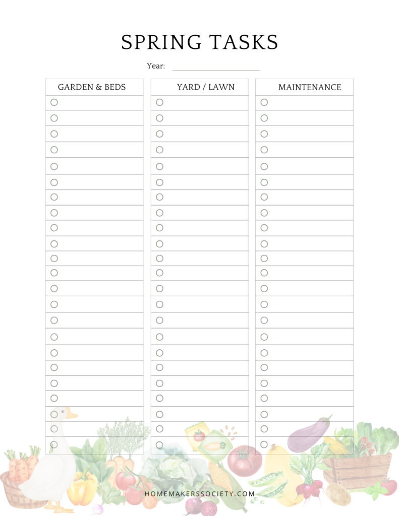 Printable Blank Garden Pest Template