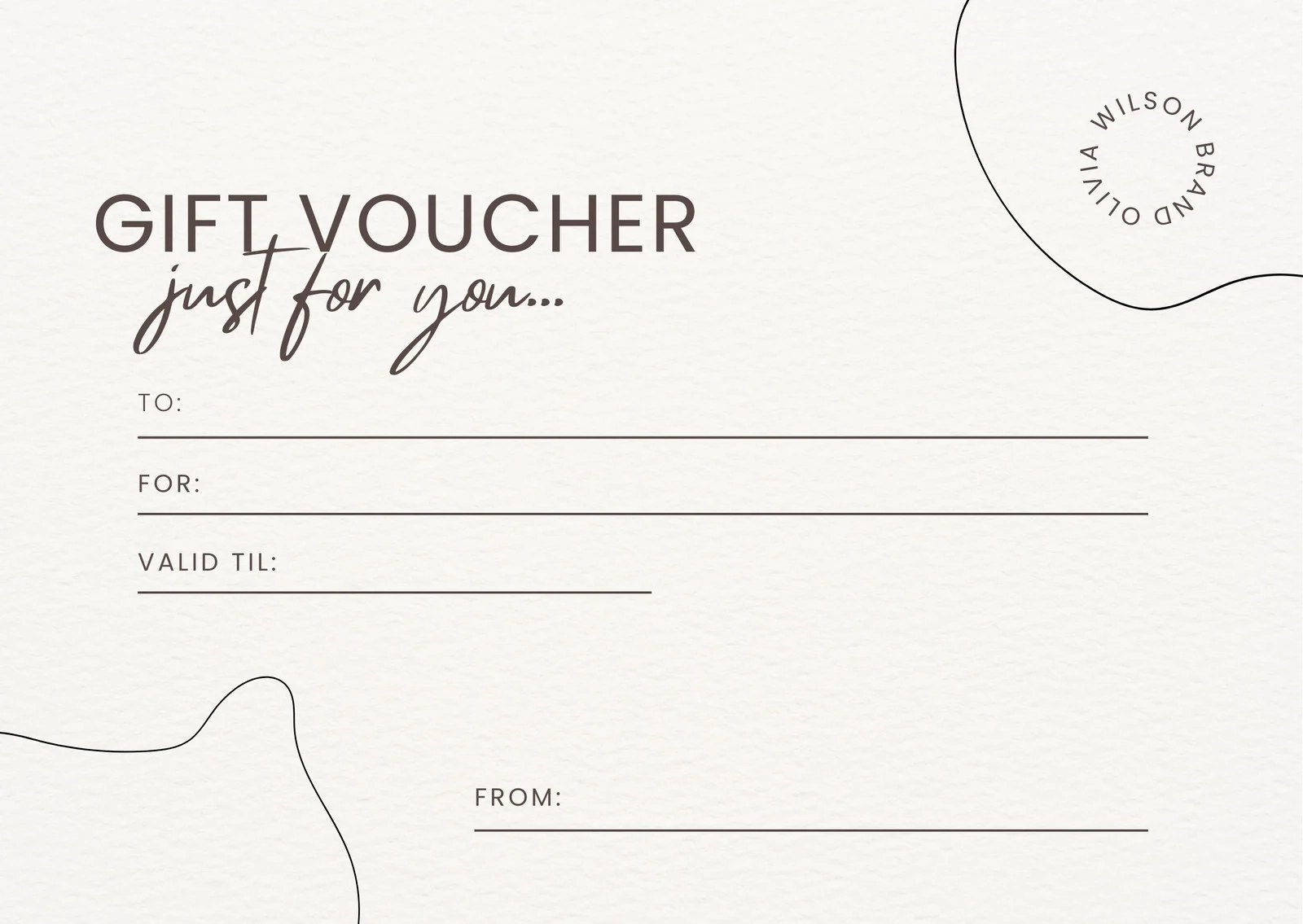 Free Printable Gift Certificate Blank