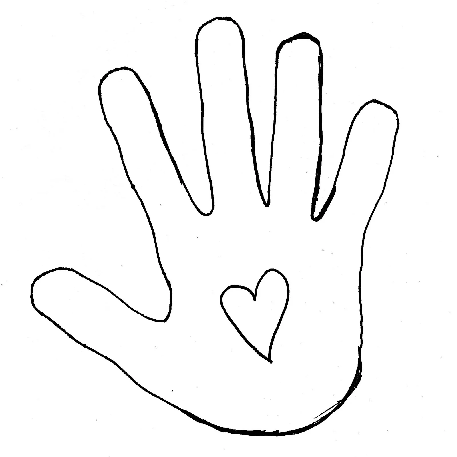 Blank Handprint Printable