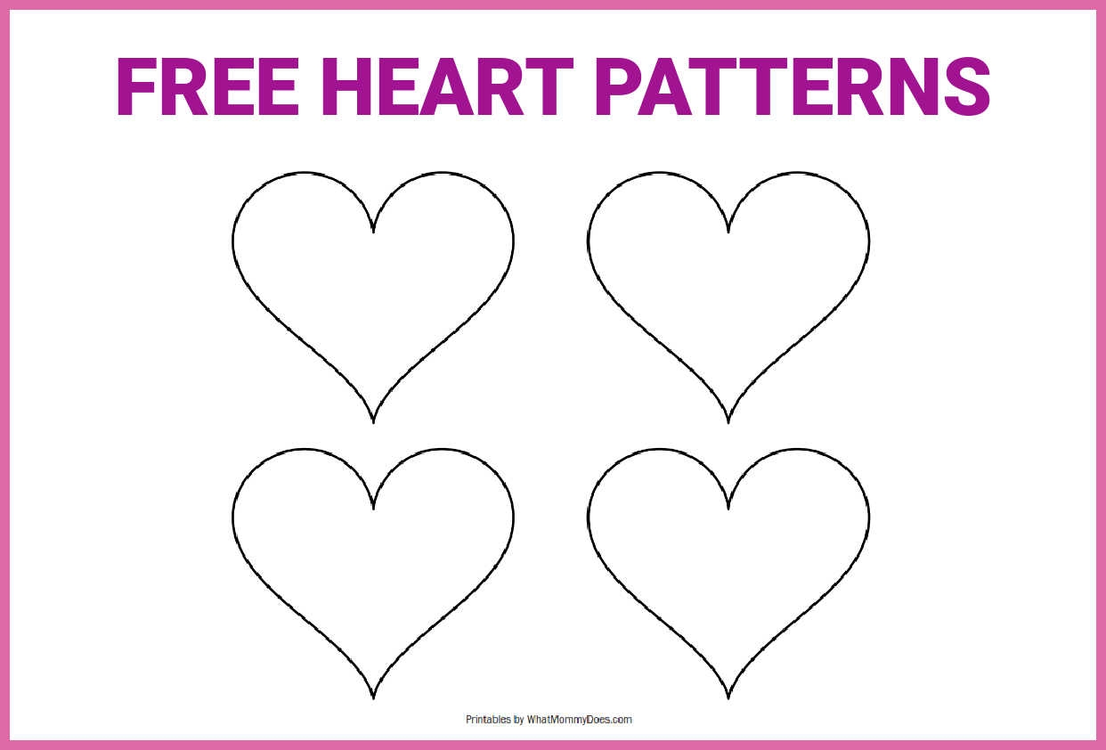 Blank Heart Template Printable