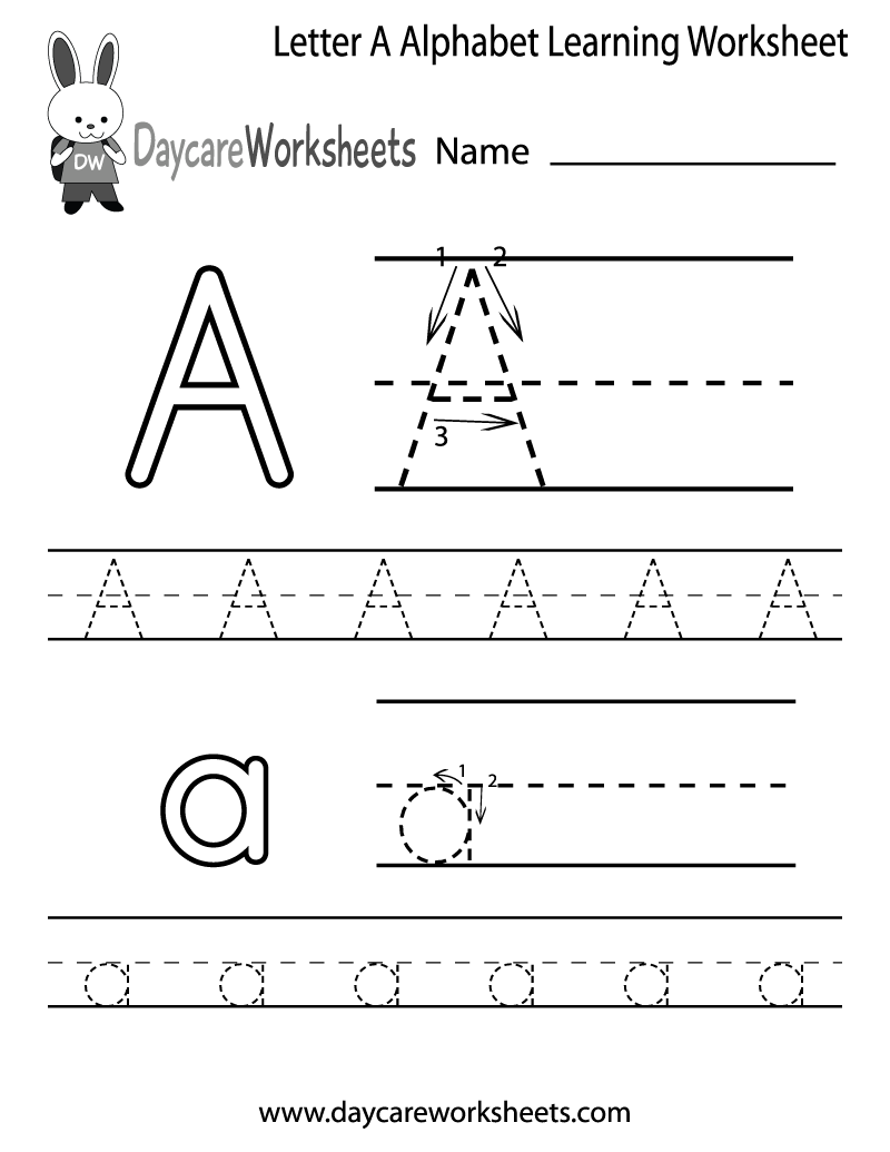 Writing Letters Printables Preschool Blank