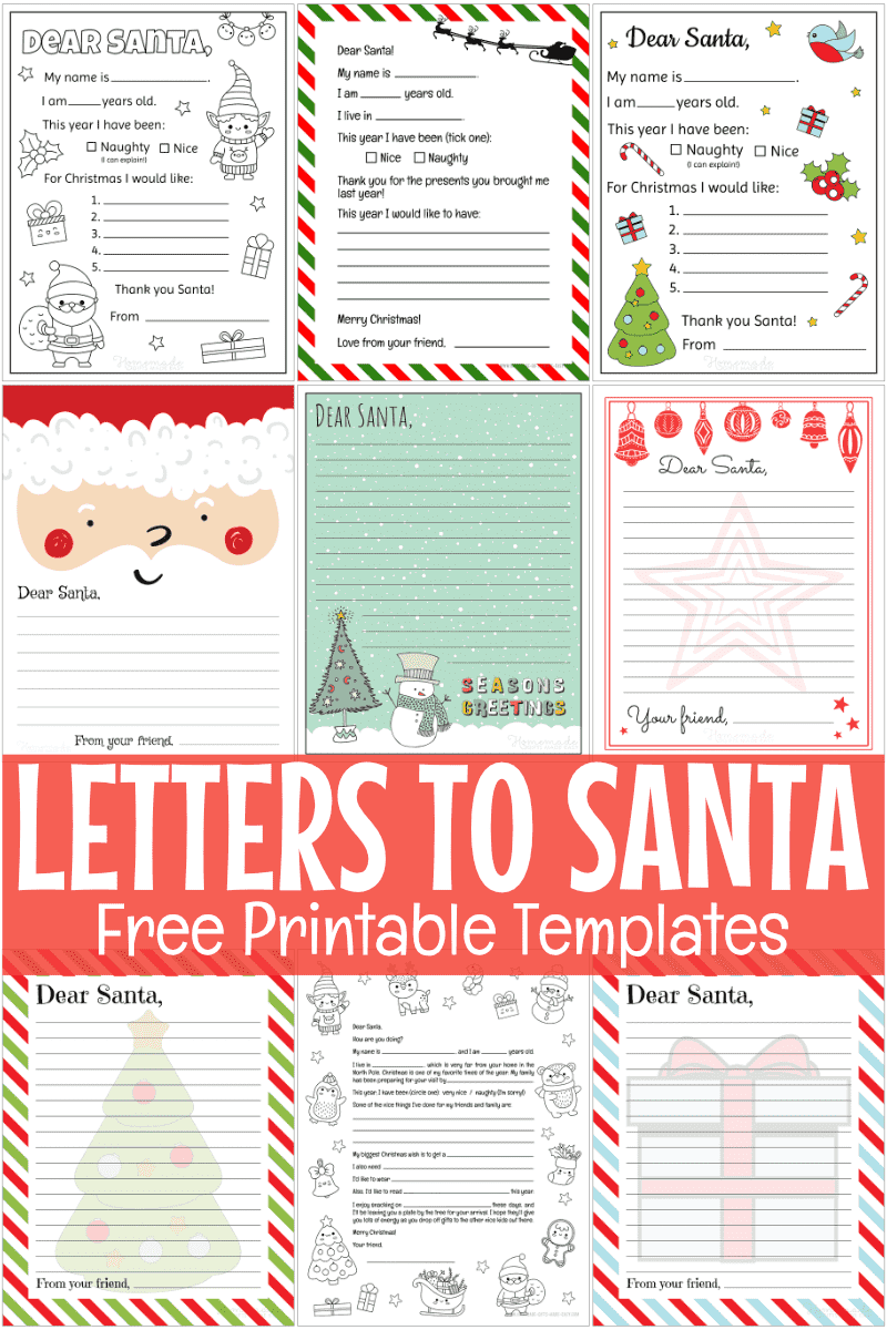 Printable Blank Letter To Santa