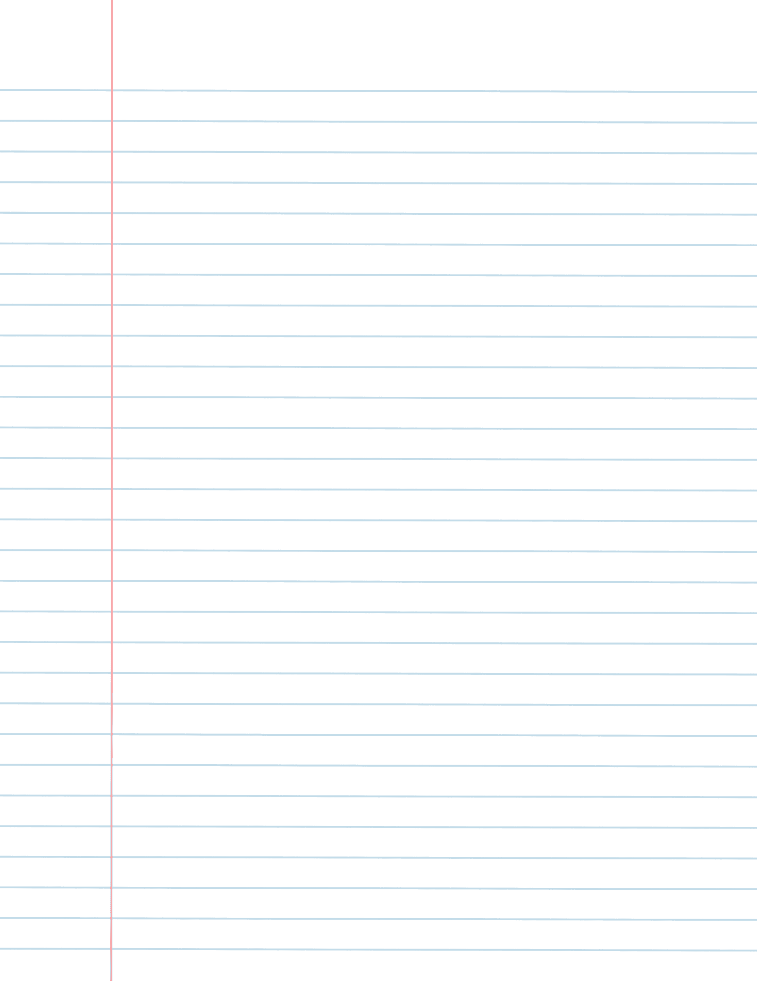 Printable Blank Sheet With Lines