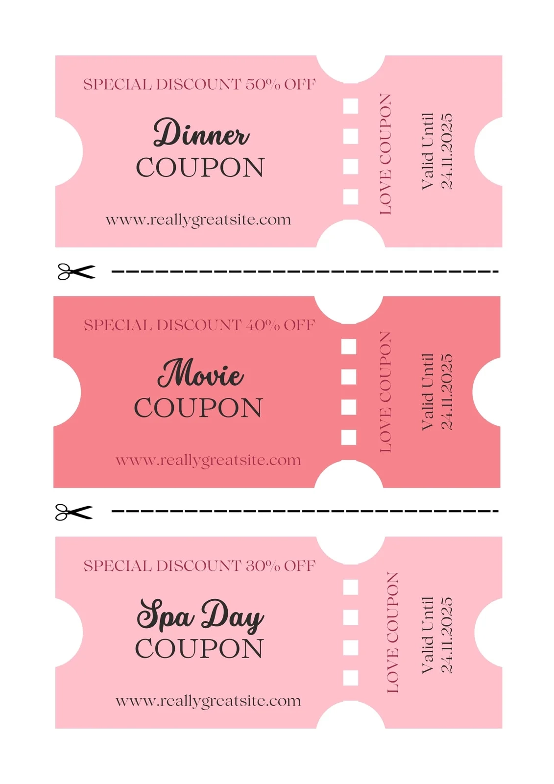 Printable Discount Coupons Blank Spa