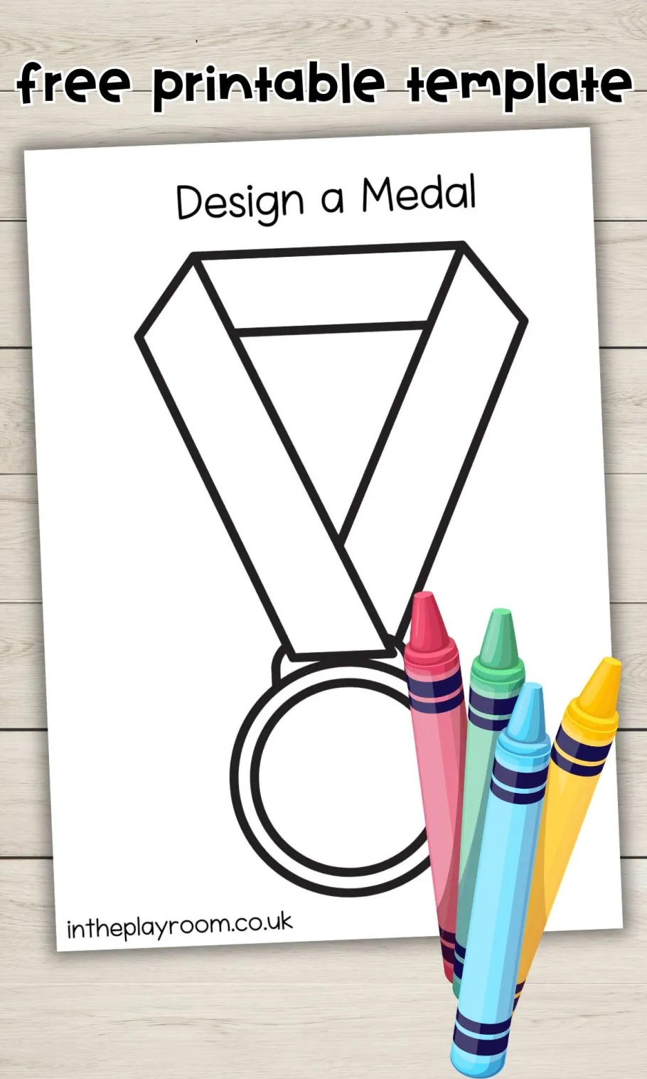 Printable Blank Medal Template