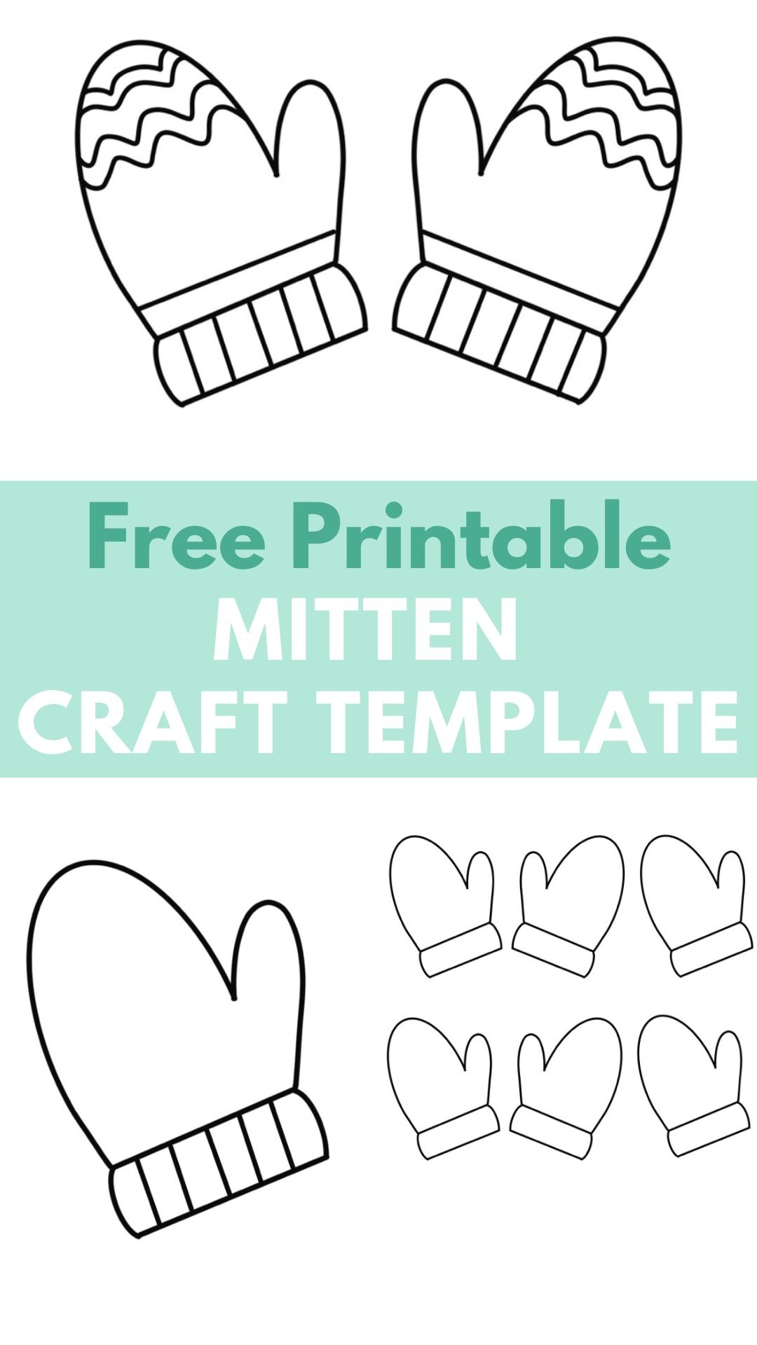 Blank Mitten Printable
