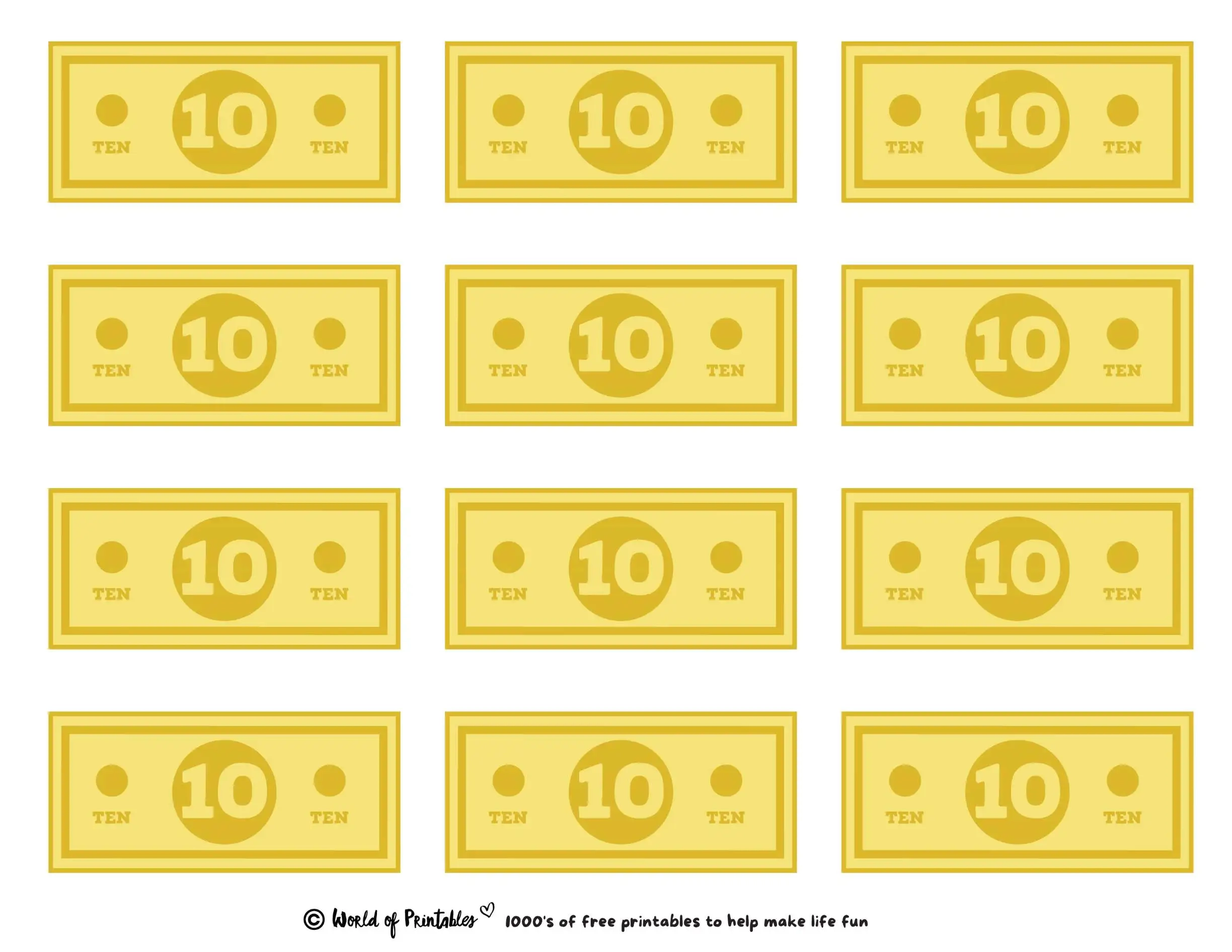 Free Printable Money Printable Party Favors