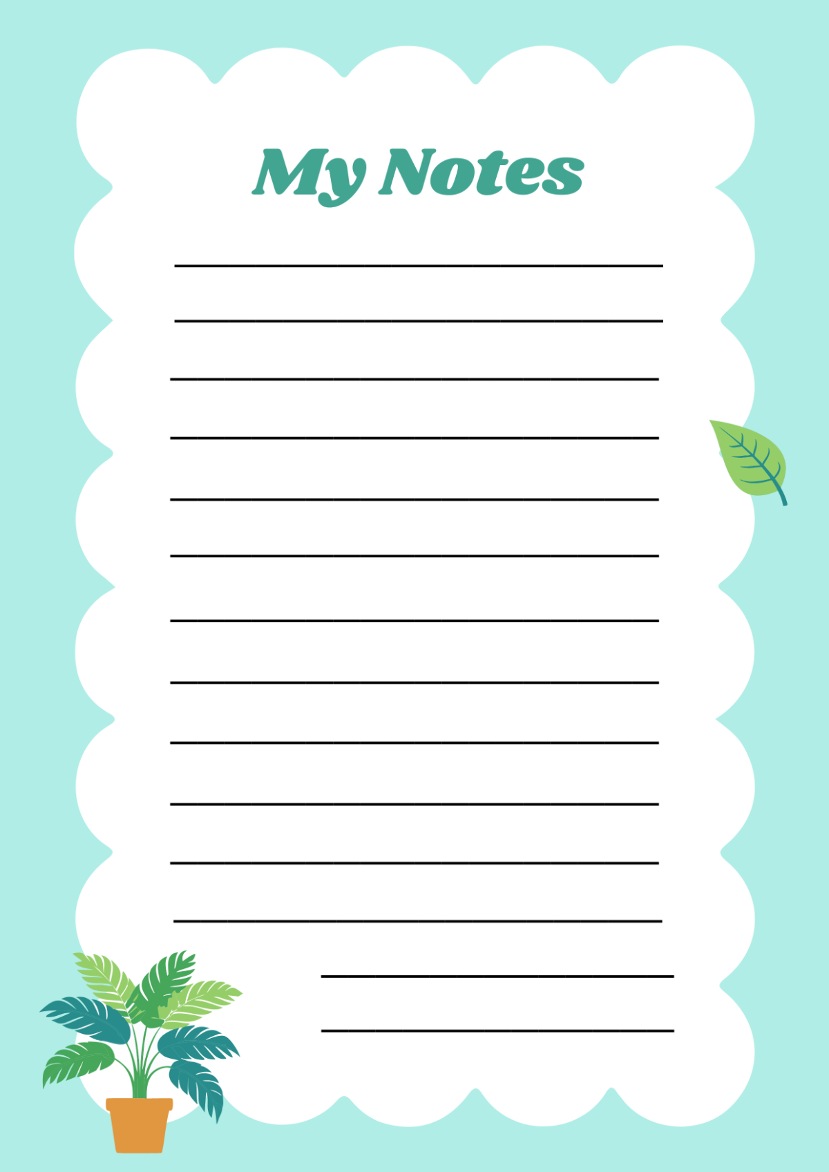 Free Printable Blank Note Cards